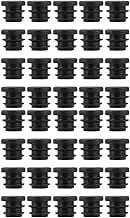 NUOBESTY 2sets Round Plastic Furniture Leg Insert Caps Tube Bung Blanking End Plugs for Chair Table Feet Protection Slip Design Flexible Ridges for Secure Fit 100pcs*2