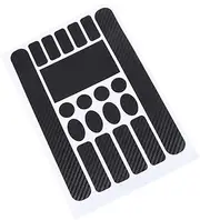 Carbon Sticker Frame Protector Set for Bike Cycle Black Durable Easy to Apply Shapes Around Complex Contours Protective Accessory