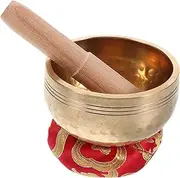 LIGHTAOTAO 1 Set Singing Bowl Meditation Sound Bowl with Striker Cushion Soothing Yoga Meditation and Relaxation