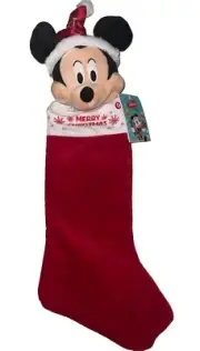 Disney Singing (Deck the Halls) Mickey Mouse Plush Oversized Christmas