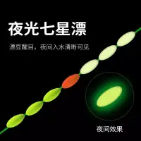 在飛比找蝦皮購物優惠-【夜光】七星漂線組朝天鉤古早釣釣魚魚線魚漂魚鉤套裝全套成品鯽