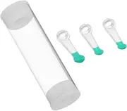 3Pcs Silicone Ear Cleaner Tips Comfortable Ear Spoon Replacement for Ear Wax Removal Family Use Soft and Safe Ear Cleaning Kit for Teens and Adults