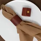 4pcs/set Napkin Holders Natural Exquisite Table Decor Classic Napkin Ring Small