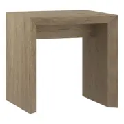 Pemberly Row Contemporary 22" Antiqued Gray Oak MDF Side Table