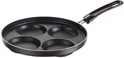 [sdfdefhdjfvbsbdfcshd] Three-Hole Omelet Flat-Bottomed cast Iron Pot Egg Dumpling Pot Non-Stick Frying pan Egg Burger Universal Stove