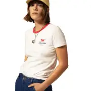 Brixton Leisure Activity Fitted Crew Tee Womens in White - Size -