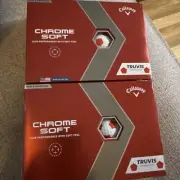 New Callaway Chrome Soft Golf Balls with Truvis Technology-Made USA - 24 Balls