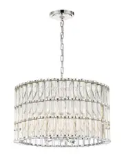 Crystorama Elliot 6 Light Polished Nickel Chandelier