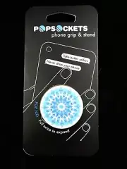 Authentic PopSockets Blue Spiral Mandala PopSocket Universal Holder Pop Socket