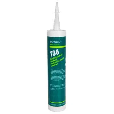 DOWSIL RTV736 Heat Resistant Silicone Sealant – 300mL Cartridge (10.1oz) – Red