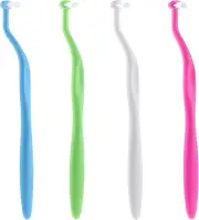 Orthodontic Toothbrush, 4 Pcs End Tuft Toothbrush Ultra Soft Gum Brushes Compact