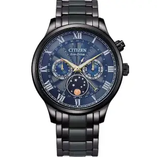 【CITIZEN 星辰】Eco-Drive 光動能 極光月相時尚大錶面男錶 禮物 手錶 母親節(AP1055-87L)