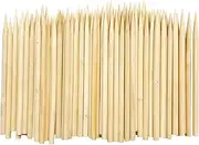 WELANE Bamboo Skewers, 100 PCS Wooden Thick Barbecue Skewers for Marshmallow, Lollipops, Baked Apples, Hot Dogs, Corn (5 X 120mm)