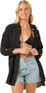 [Rip Curl] Women's Premium Linen Long Sleeve Button Up Shirt