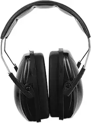 DOITOOL Soundproof Noise Ear Muffs Earphones Headphone Ear Warmer Ear Protection Hearing Head Head Phones Black Pu