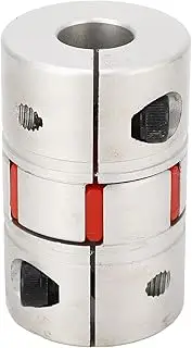 Plum Flexible Shaft Coupling, 16mm Bore Diameter, Aluminium Alloy Connector, Shock Absorbing Motor Coupler Joint for Servo Motors, Spindles, Stepper Motors