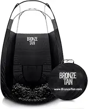 Bronze Tan Pop Up Spray Tan Tent for Professionals - Waterproof Booth With FREE Portable Carrying Case - Self Tanning Black