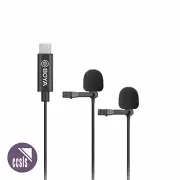 Boya BY-M3D Dual Lav Mic with USB-C Connector for Android Devices