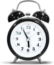 Retro Twin Bell Alarm Clock with Loud Ring for Heavy Sleepers and Teens