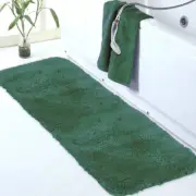 Large Hunter Green Bathroom Rug 24" x 60" – Extra Soft, Absorbent, and Non-Slip