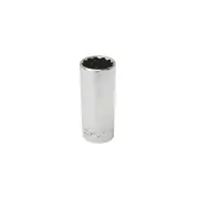 SP Tools 3/8" Drive Deep Socket - 12mm 12 Point Metric Individual Cr-V Steel