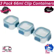 3 Pack 66ml Clip Containers | Free Shipping