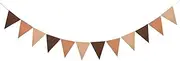Bunting Flags 4M 12 Flag Green red Brown Black Halloween Christmas Garland Bunting Shower Birthday Party Decoration Bunting (Color : 3, Size : Flag16X18)