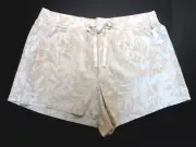 Gap Women Shorts Beige & Cream Size L, XL, XXL Linen Rayon Utility Floral NEW