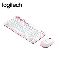 在飛比找蝦皮商城優惠-logitech羅技MK240 Nano無線鍵鼠組/ 白紅 