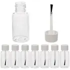 8 Pcs Empty Bottle with Brush of Nail Polish Refillable Perfume Bottles