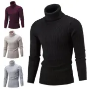 Men's Long Sleeve Thermal High Collar Turtle Neck T-Shirt Pullover Basic Tops