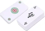 LOPUNER 1 Set Travel Mahjong Card Portable Mahjong Game for Camping Outdoor Fun Easy to Use Card Game Props for Family Gatherings Travel Entertainment