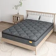 [Sweetlove] Double Mattress，Support Bedding Mattress Spring Foam, Euro Top Mattress Breathable, Comfort Medium Firm Mattress, Pressure Relief, Suitable for Kids and Teens