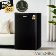 110L Bar Fridge Apartment Freezer Refrigerator Mini Fridge 70W 6 Levels Black
