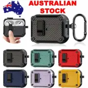 Shockproof Heavy Duty Keychain Case Cover for Apple Airpods Pro 1st 2nd 3rd Gen