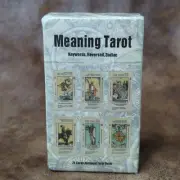 MEANING TAROT Genius Antiqued Tarot Deck Keywords, Reversed, Zodiac 78 Cards NEW