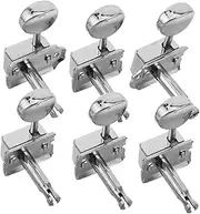 COMPUKAS Guitar Tuning Keys 6 Pack for Electric Guitar Locking Tuners Split Shaft for Fast Accurate Tuning