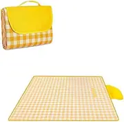 Outdoor Picnic Blanket Foldable Extra Large Beach Blanket Oversize 79''*79'' Waterproof Sandproof Camping Picnic Rug with Carry Strap Portable Picnic Mat for Travel Picnic Outdoor