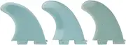XIASABA 3pcs PVC Surfboard Fins Thruster Fin Set for Longboard Paddleboard Tail Accessories