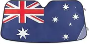 Windshield Sun Shade Australia Flag Foldable Sun Shade for Car, Car Window Shades for Front Windshield, Sun Cover for Car Windshield (S)