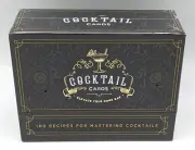 100 Cocktail Cards Recipes to Master Cocktails Flashcards Fun! SEALED NIB