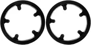 2pcs Chainring Guard Wheel Rim Protector for Mountain Road Bikes Universal Fitment Easy Install Plastic