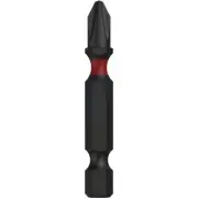 PH3 x 150mm Power Phillips Impax Dr. Bit 1/4" S2 Alloy Steel Black - Box of 25