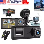 Dual Lens Dash Cam HD 1080P Car DVR Video Recorder G-Sensor Front Inside Camera