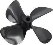 LUMIXE 4-Blade Propeller Left Right Propeller for Bait Boat 55mm 60mm 65mm 70mm 75mm CW CCW 4-Blade Propeller Boat Propeller (Color : 65mm CCW)