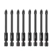 Hex Spear Head Glass Brick Shank 10x 6mm Tile Porcelain Drill Bit Marble Ceramic