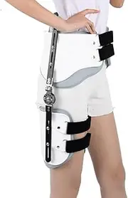 Hip Fracture Recovery Brace Hip Orthosis Brace Adjustable Leg Support Splint And Breathable Post-Surgery Recovery Hip Walking Fixed Brace Surgery Support Comfortable(RIGHT)