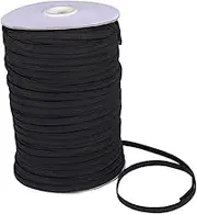 Tofficu 6mm 180m Roll Elastic Band for Women Belts DIY Cuffs Clothing Accessories Trousers Waist
