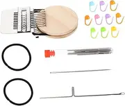 1 Set of DIY Weaving Looms Small Knitting Threads Durable Wooden Weaving Machine