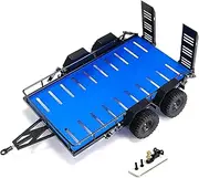 Aluminum Alloy RC Trailer Double Wheel Small Tow Trailer for Traxxas 1/18 TRX4M RC Car